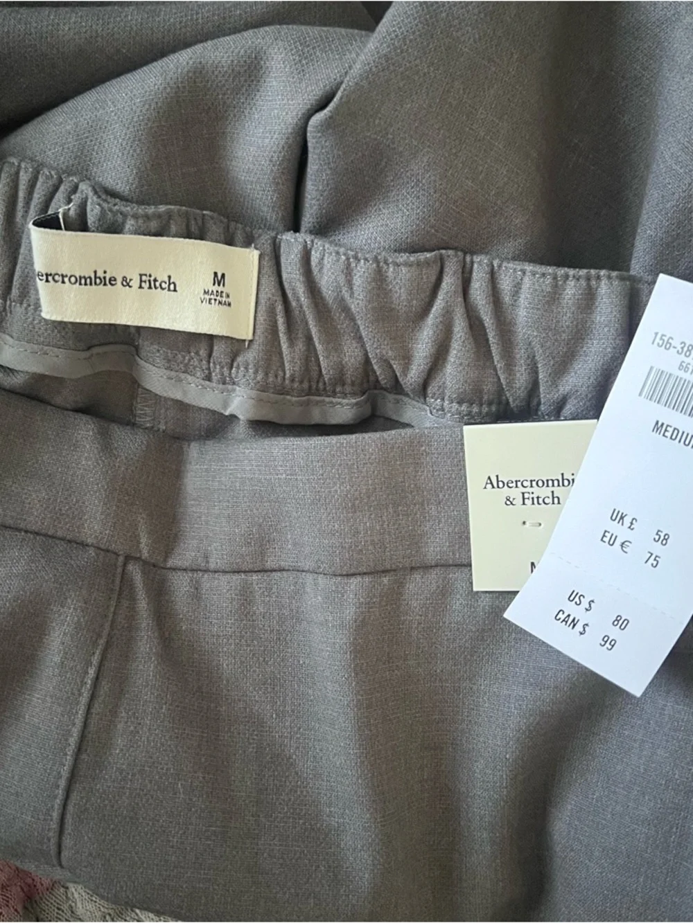 Abercrombie & Fitch Taupe Gray Pull-On Trousers - Picture 2 of 5